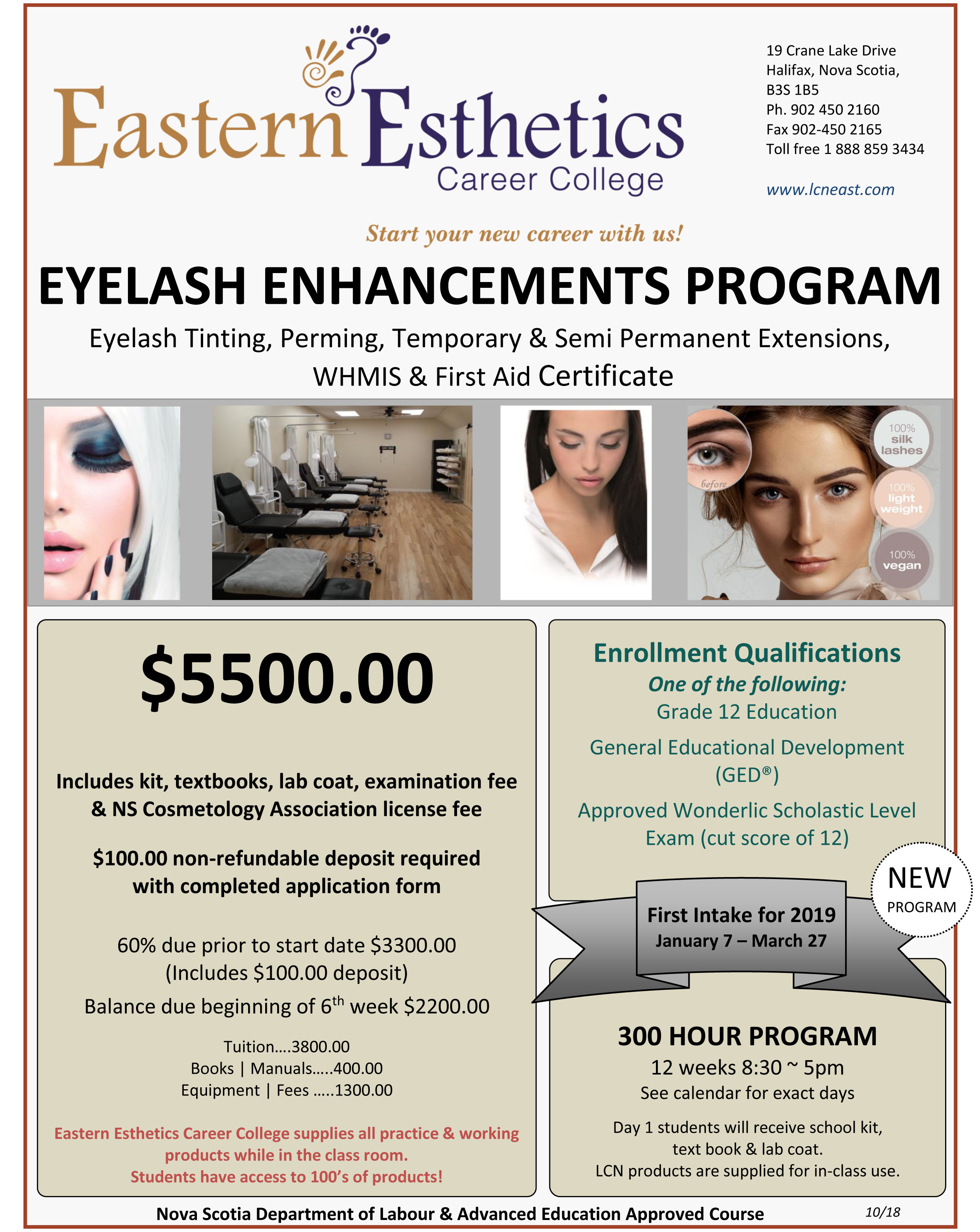 2018 EECC flyer Eyelash Enhancements program october