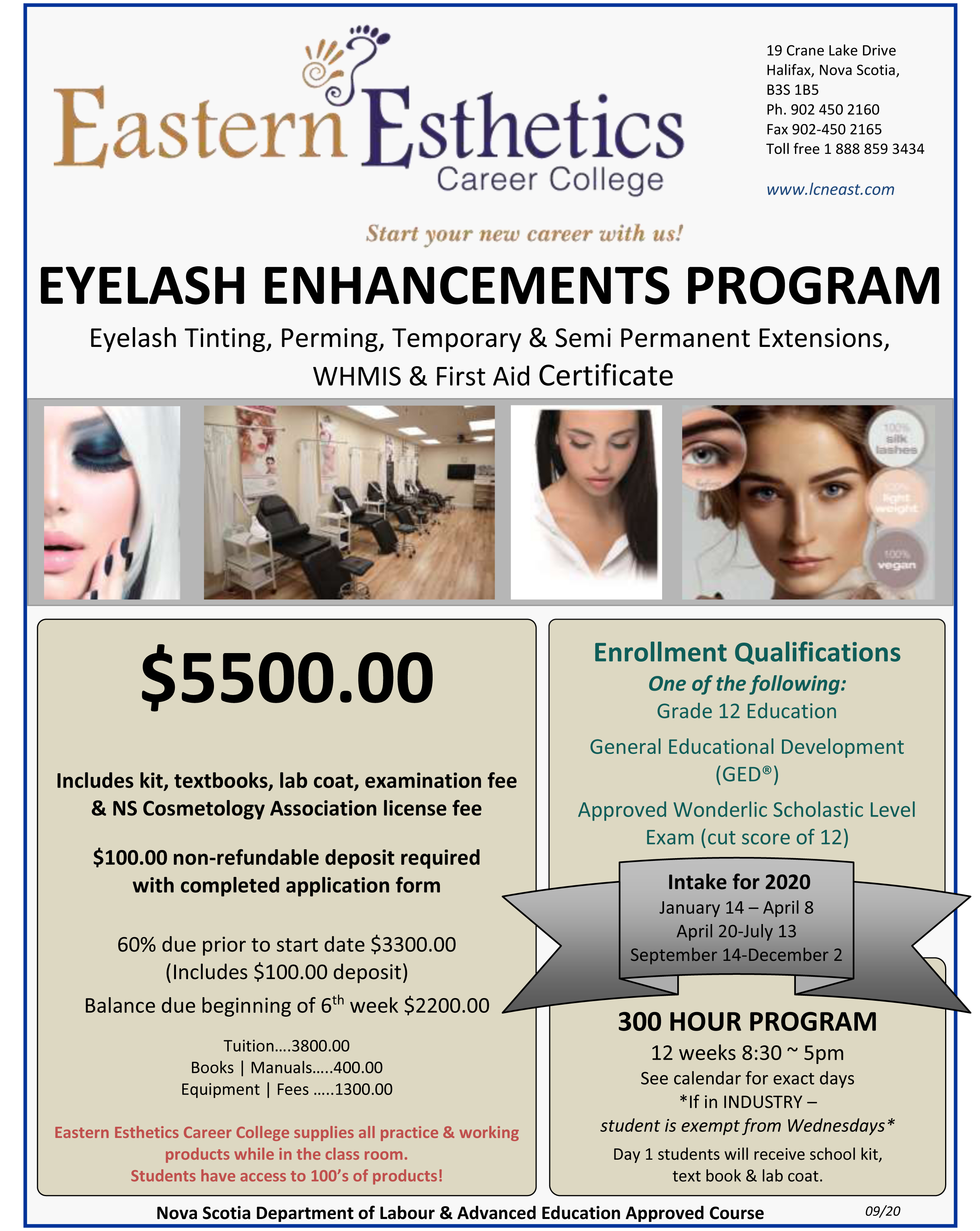 2020 EECC flyer Eyelash Enhancements program June